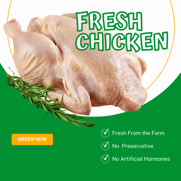 green and white fresh chicken facebook post