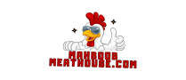red and white cartoon fried chicken logo (209 x 90 px)