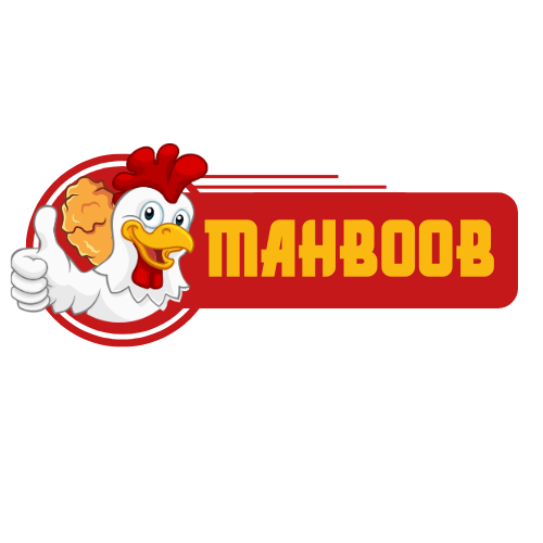 red white simple illustration circle fried chicken logo(1)